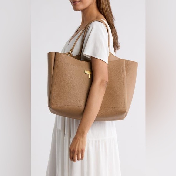 Tahari Handbags - Tahari Tan Tote Bag